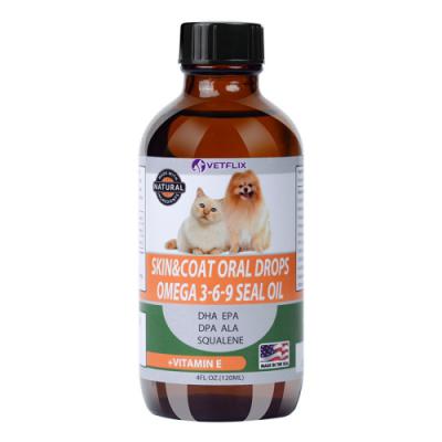 SKIN&COAT ORAL DROPS OMEGA 3-6-9 SEAL OIL